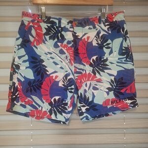 Tommy Hilfiger Mens Classic Fit TH Shorts Blue 34